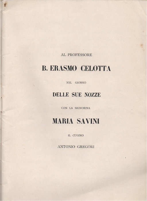 Nozze Celotta-Savini
