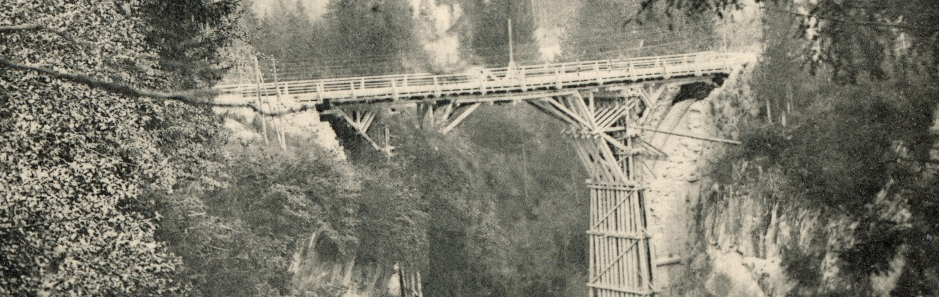 Ponte provvisorio di Pelos, 1900