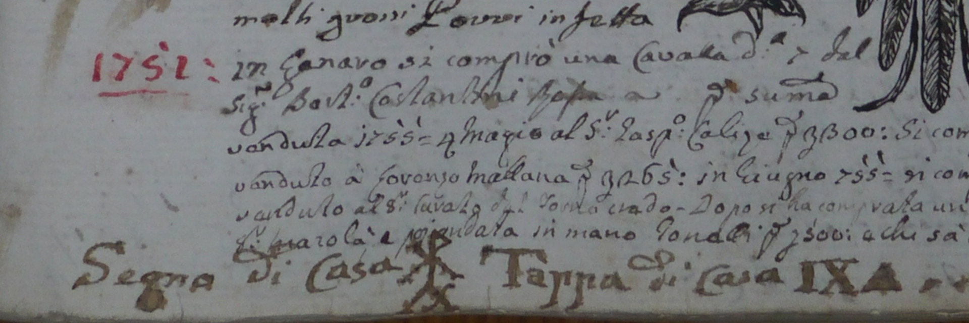 Manoscritto, XVIII sec.